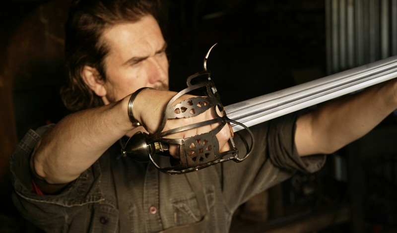 Sword stamped with Rob Miller makers mark